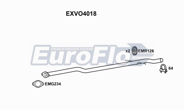 Exhaust Pipe (EXVO4018)