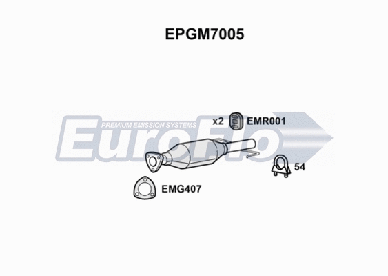 Soot/Particulate Filter, exhaust system (EPGM7005)