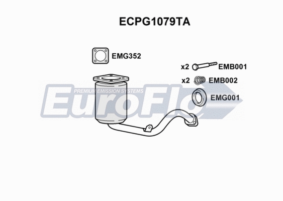 Catalytic Converter (ECPG1079TA)