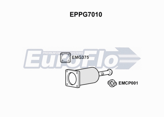 Soot/Particulate Filter, exhaust system (EPPG7010)