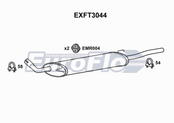 Centre Muffler (EXFT3044)