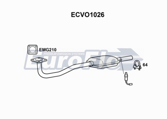 Catalytic Converter (ECVO1026)