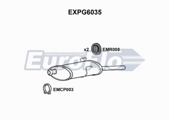 Rear Muffler (EXPG6035)