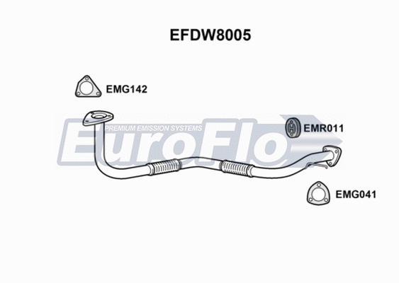 Exhaust Pipe (EFDW8005)