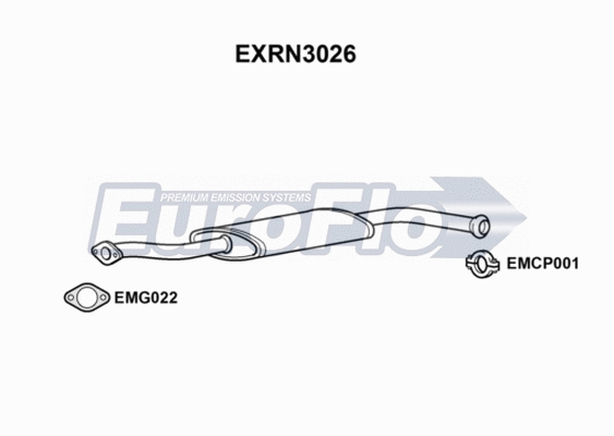 Centre Muffler (EXRN3026)