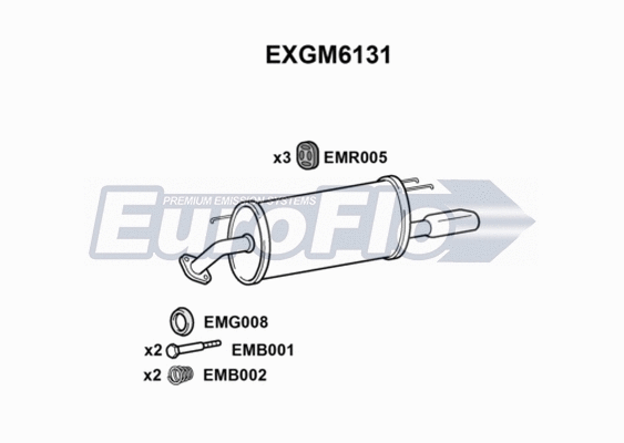 Rear Muffler (EXGM6131)