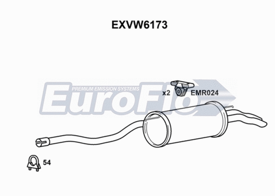 Rear Muffler (EXVW6173)