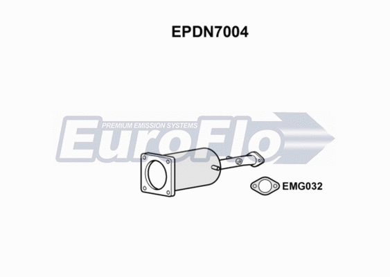 Soot/Particulate Filter, exhaust system (EPDN7004)