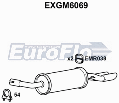 Rear Muffler (EXGM6069)
