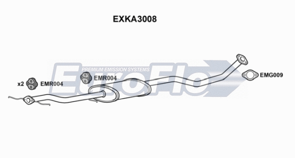 Centre Muffler (EXKA3008)