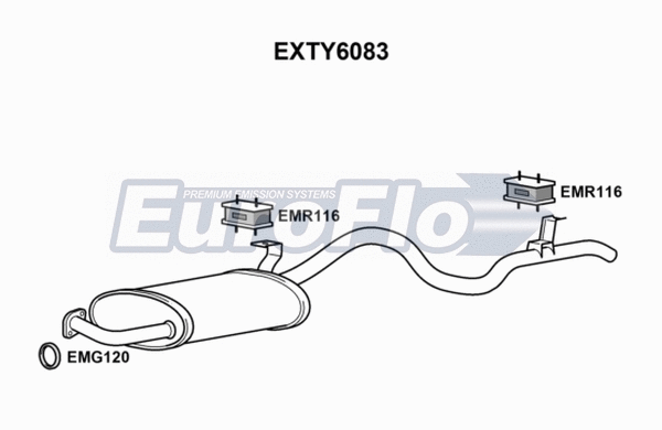 Rear Muffler (EXTY6083)