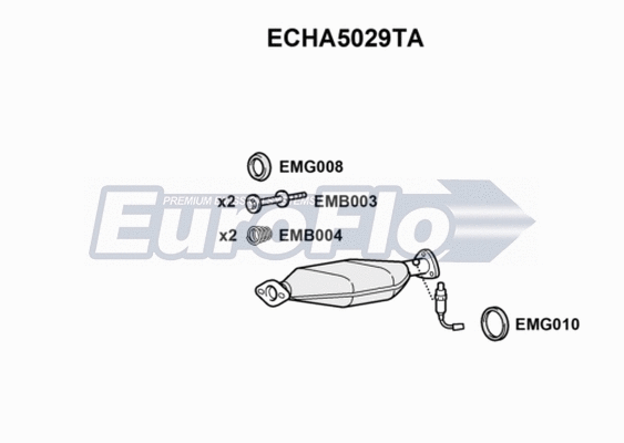 Catalytic Converter (ECHA5029TA)