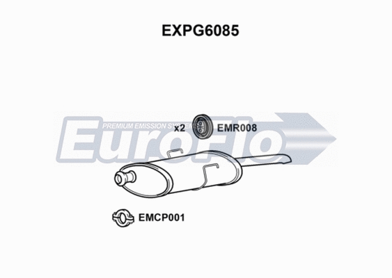 Rear Muffler (EXPG6085)