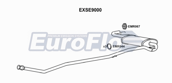 Centre/Rear Muffler (EXSE9000)