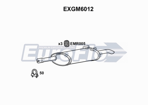 Rear Muffler (EXGM6012)