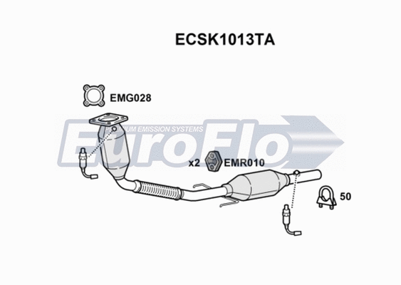 Catalytic Converter (ECSK1013TA)