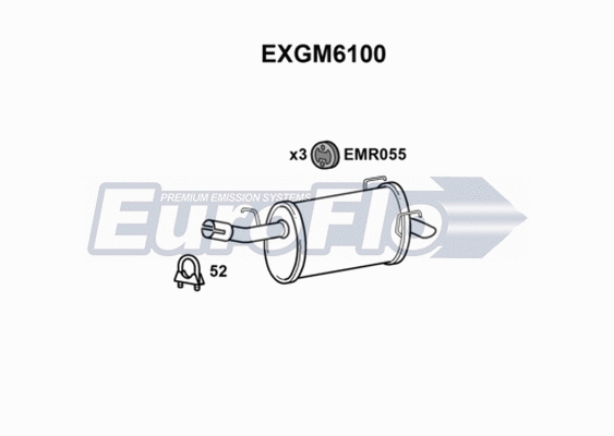 Rear Muffler (EXGM6100)