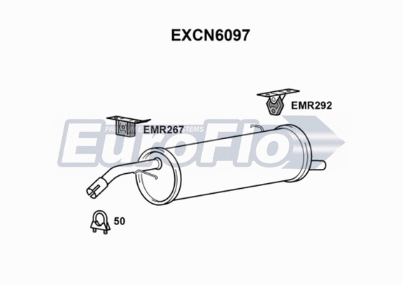Rear Muffler (EXCN6097)