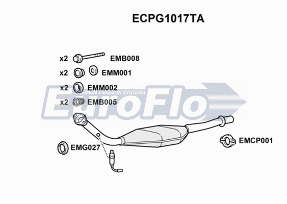 Catalytic Converter (ECPG1017TA)