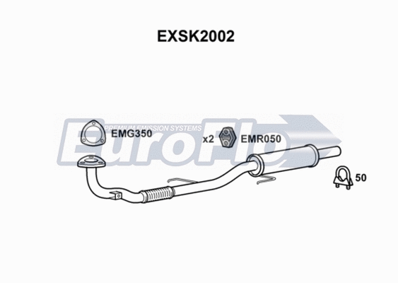 Exhaust Pipe (EXSK2002)