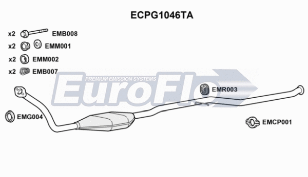 Catalytic Converter (ECPG1046TA)