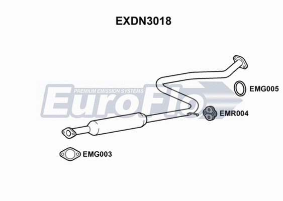 Centre Muffler (EXDN3018)