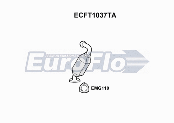 Catalytic Converter (ECFT1037TA)