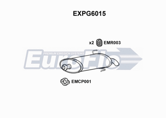 Rear Muffler (EXPG6015)