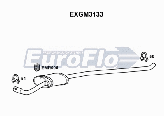 Centre Muffler (EXGM3133)