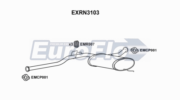 Centre Muffler (EXRN3103)