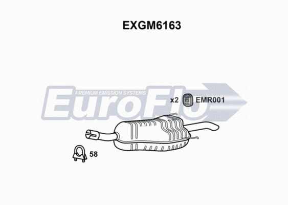 Rear Muffler (EXGM6163)