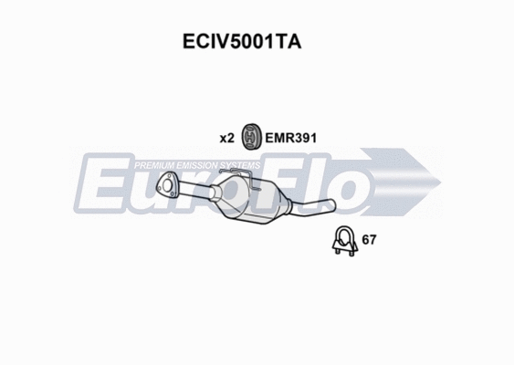 Catalytic Converter (ECIV5001TA)