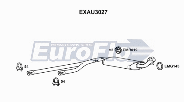Centre Muffler (EXAU3027)