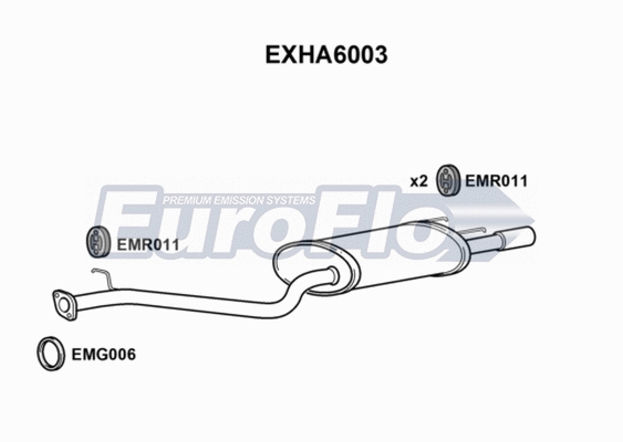 Rear Muffler (EXHA6003)