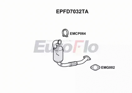 Soot/Particulate Filter, exhaust system (EPFD7032TA)
