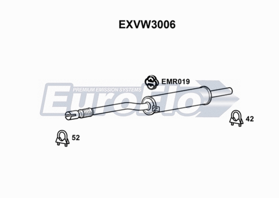Centre Muffler (EXVW3006)