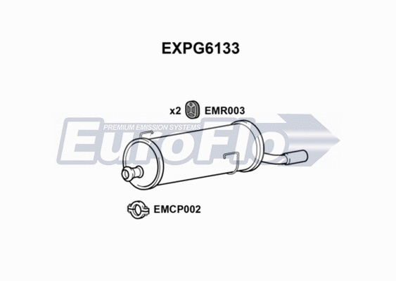 Rear Muffler (EXPG6133)