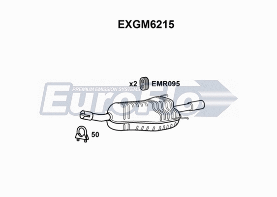 Rear Muffler (EXGM6215)