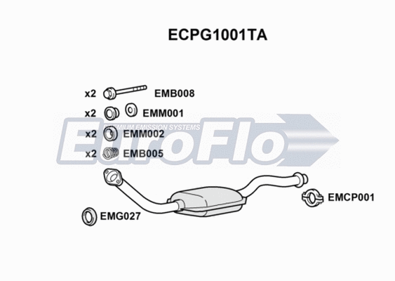 Catalytic Converter (ECPG1001TA)