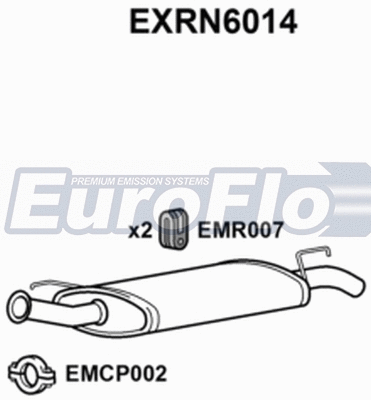 Rear Muffler (EXRN6014)