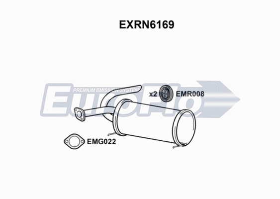Rear Muffler (EXRN6169)