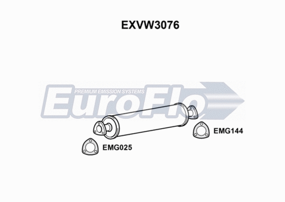 Centre Muffler (EXVW3076)