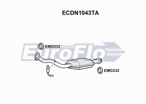 Catalytic Converter (ECDN1043TA)