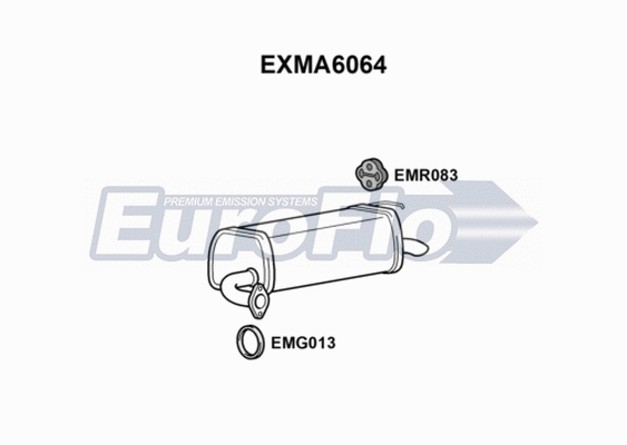 Rear Muffler (EXMA6064)