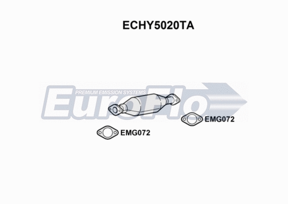 Catalytic Converter (ECHY5020TA)