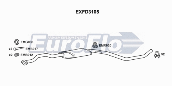 Centre Muffler (EXFD3105)