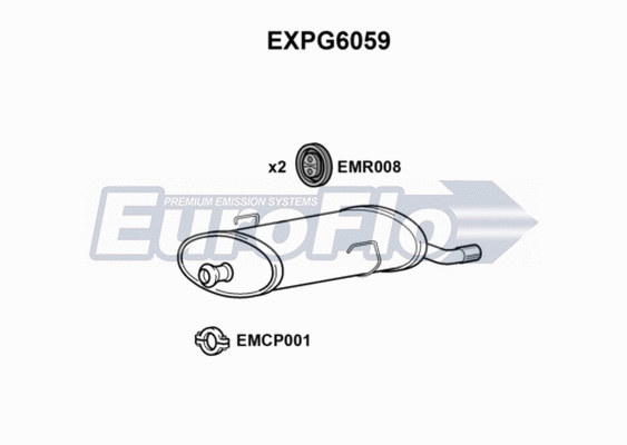 Rear Muffler (EXPG6059)