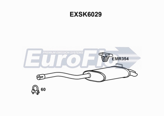 Rear Muffler (EXSK6029)