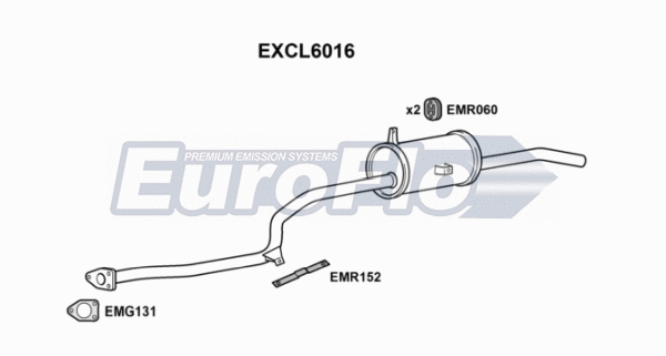 Rear Muffler (EXCL6016)