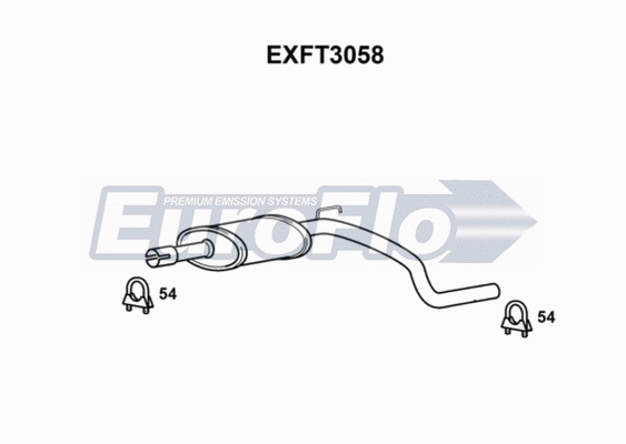 Centre Muffler (EXFT3058)